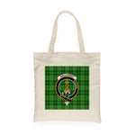 Canvas Tote Bags Royal Scottish Galloway District Clan Badge Tartan Plaid Tote Bag - Scotstee Shop