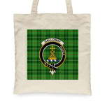 Canvas Tote Bags Royal Scottish Galloway District Clan Badge Tartan Plaid Tote Bag - Scotstee Shop
