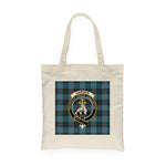 Canvas Tote Bags Royal Scottish Garden Clan Badge Tartan Plaid Tote Bag - Scotstee Shop