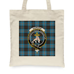 Canvas Tote Bags Royal Scottish Garden Clan Badge Tartan Plaid Tote Bag - Scotstee Shop