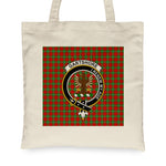 Canvas Tote Bags Royal Scottish Gartshore Clan Badge Tartan Plaid Tote Bag - Scotstee Shop