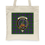 Canvas Tote Bags Royal Scottish Gillon Clan Badge Tartan Plaid Tote Bag - Scotstee Shop