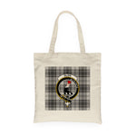 Canvas Tote Bags Royal Scottish Glen Grey Clan Badge Tartan Plaid Tote Bag - Scotstee Shop