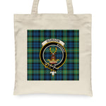 Canvas Tote Bags Royal Scottish Glendinning Clan Badge Tartan Plaid Tote Bag - Scotstee Shop