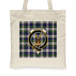 Canvas Tote Bags Royal Scottish Gordon Dress Modern Clan Badge Tartan Plaid Tote Bag - Scotstee Shop