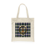 Canvas Tote Bags Royal Scottish Gordon Dress Modern Clan Badge Tartan Plaid Tote Bag - Scotstee Shop