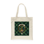 Canvas Tote Bags Royal Scottish Gordon Fabric Clan Badge Tartan Plaid Tote Bag - Scotstee Shop