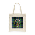 Canvas Tote Bags Royal Scottish Gordon Old Ancient Clan Badge Tartan Plaid Tote Bag - Scotstee Shop