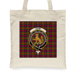 Canvas Tote Bags Royal Scottish Gow Or McGouan Clan Badge Tartan Plaid Tote Bag - Scotstee Shop