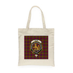 Canvas Tote Bags Royal Scottish Gow Or McGouan Clan Badge Tartan Plaid Tote Bag - Scotstee Shop