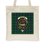 Canvas Tote Bags Royal Scottish Graham Of Menteith Clan Badge Tartan Plaid Tote Bag - Scotstee Shop