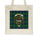 Canvas Tote Bags Royal Scottish Graham Of Menteith Modern Clan Badge Tartan Plaid Tote Bag - Scotstee Shop