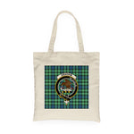Canvas Tote Bags Royal Scottish Graham Of Montrose Ancient Clan Badge Tartan Plaid Tote Bag - Scotstee Shop