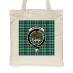 Canvas Tote Bags Royal Scottish Graham Of Montrose Ancient Clan Badge Tartan Plaid Tote Bag - Scotstee Shop