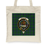 Canvas Tote Bags Royal Scottish Graham of Montrose Clan Badge Tartan Plaid Tote Bag - Scotstee Shop