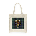 Canvas Tote Bags Royal Scottish Graham Of Montrose Modern Clan Badge Tartan Plaid Tote Bag - Scotstee Shop