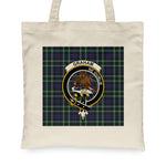 Canvas Tote Bags Royal Scottish Graham Of Montrose Modern Clan Badge Tartan Plaid Tote Bag - Scotstee Shop