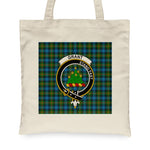 Canvas Tote Bags Royal Scottish Grant Hunting Clan Badge Tartan Plaid Tote Bag - Scotstee Shop