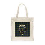 Canvas Tote Bags Royal Scottish Gunn Clan Badge Tartan Plaid Tote Bag - Scotstee Shop