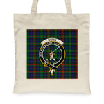 Canvas Tote Bags Royal Scottish Gunn Clan Badge Tartan Plaid Tote Bag - Scotstee Shop