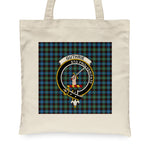 Canvas Tote Bags Royal Scottish Guthrie Clan Badge Tartan Plaid Tote Bag - Scotstee Shop