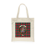 Canvas Tote Bags Royal Scottish Haig Clan Badge Tartan Plaid Tote Bag - Scotstee Shop
