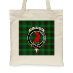 Canvas Tote Bags Royal Scottish Halkerston Clan Badge Tartan Plaid Tote Bag - Scotstee Shop
