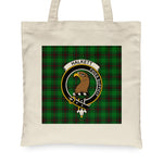 Canvas Tote Bags Royal Scottish Halkett Clan Badge Tartan Plaid Tote Bag - Scotstee Shop