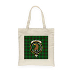 Canvas Tote Bags Royal Scottish Halkett Clan Badge Tartan Plaid Tote Bag - Scotstee Shop