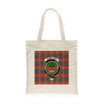 Canvas Tote Bags Royal Scottish Hamilton Ancient Clan Badge Tartan Plaid Tote Bag - Scotstee Shop