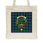 Canvas Tote Bags Royal Scottish Hamilton Hunting Clan Badge Tartan Plaid Tote Bag - Scotstee Shop