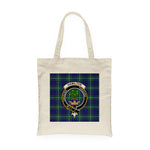 Canvas Tote Bags Royal Scottish Hamilton Hunting Modern Clan Badge Tartan Plaid Tote Bag - Scotstee Shop
