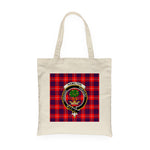 Canvas Tote Bags Royal Scottish Hamilton Modern Clan Badge Tartan Plaid Tote Bag - Scotstee Shop
