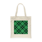 Canvas Tote Bags Royal Scottish Hibernian FC Clan Badge Tartan Plaid Tote Bag - Scotstee Shop