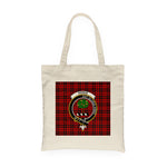 Canvas Tote Bags Royal Scottish Hogg Clan Badge Tartan Plaid Tote Bag - Scotstee Shop