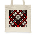 Canvas Tote Bags Royal Scottish Home Clan Badge Tartan Plaid Tote Bag - Scotstee Shop