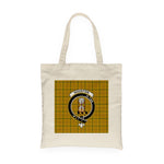 Canvas Tote Bags Royal Scottish Houston Clan Badge Tartan Plaid Tote Bag - Scotstee Shop