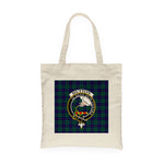 Canvas Tote Bags Royal Scottish Hunter Clan Badge Tartan Plaid Tote Bag - Scotstee Shop