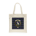 Canvas Tote Bags Royal Scottish Hunter Modern Clan Badge Tartan Plaid Tote Bag - Scotstee Shop