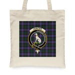 Canvas Tote Bags Royal Scottish Hunter Modern Clan Badge Tartan Plaid Tote Bag - Scotstee Shop