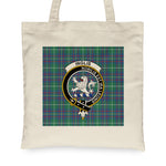 Canvas Tote Bags Royal Scottish Inglis Ancient Clan Badge Tartan Plaid Tote Bag - Scotstee Shop
