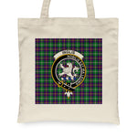 Canvas Tote Bags Royal Scottish Inglis Clan Badge Tartan Plaid Tote Bag - Scotstee Shop