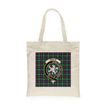 Canvas Tote Bags Royal Scottish Inglis Clan Badge Tartan Plaid Tote Bag - Scotstee Shop