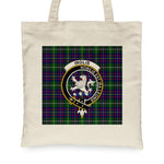 Canvas Tote Bags Royal Scottish Inglis Modern Clan Badge Tartan Plaid Tote Bag - Scotstee Shop