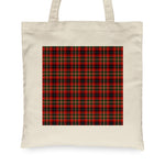 Canvas Tote Bags Royal Scottish Innes Of Moray Clan Badge Tartan Plaid Tote Bag - Scotstee Shop