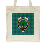 Canvas Tote Bags Royal Scottish Irvine Ancient Clan Badge Tartan Plaid Tote Bag - Scotstee Shop