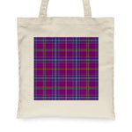 Canvas Tote Bags Royal Scottish Jackson Clan Badge Tartan Plaid Tote Bag - Scotstee Shop