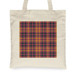 Canvas Tote Bags Royal Scottish Jacobite Clan Badge Tartan Plaid Tote Bag - Scotstee Shop