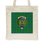 Canvas Tote Bags Royal Scottish Johnstone Clan Badge Tartan Plaid Tote Bag - Scotstee Shop