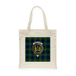 Canvas Tote Bags Royal Scottish Johnstone Modern Clan Badge Tartan Plaid Tote Bag - Scotstee Shop